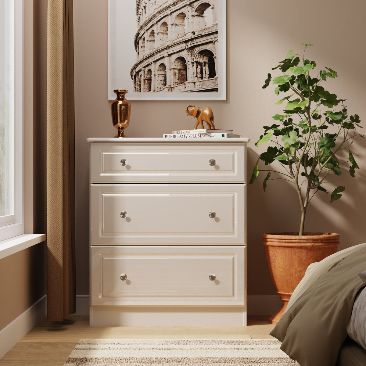 Balmoral 3 Drawer Deep Chest