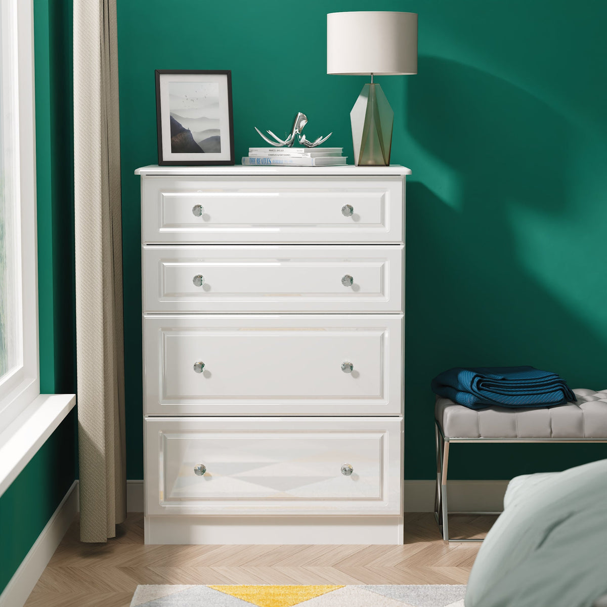 Balmoral 4 Drawer Deep Chest