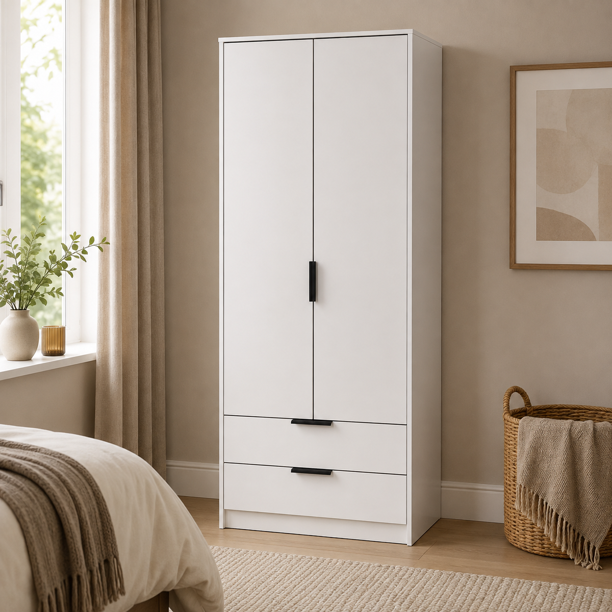 Diego 2 Drawer Wardrobe