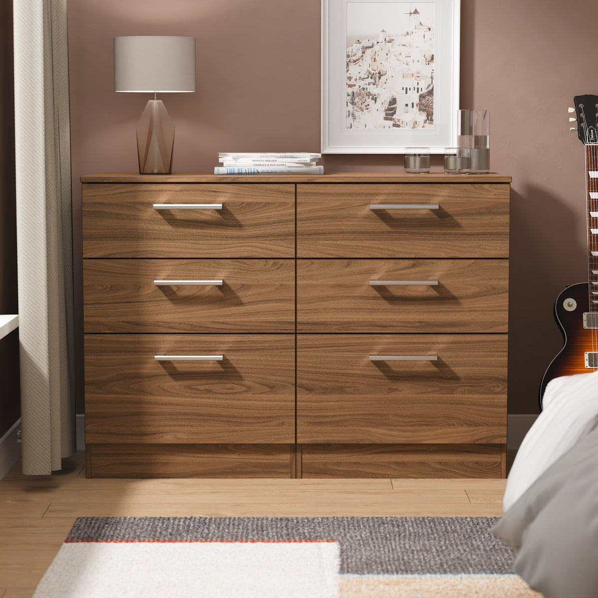 Devon 6 Drawer Midi Chest