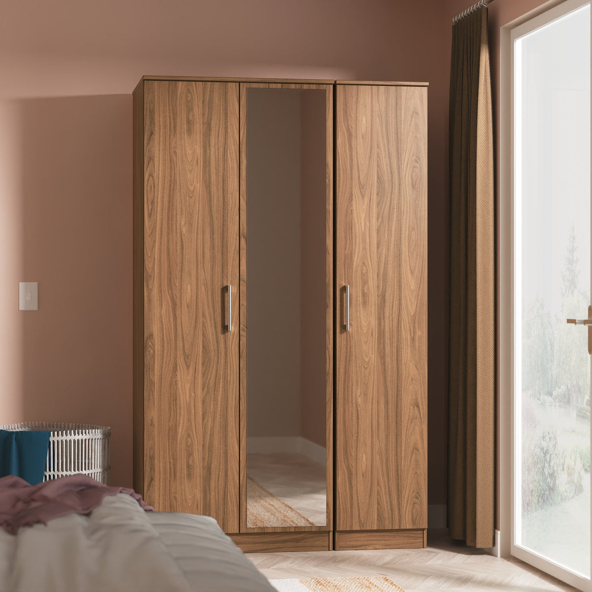 Devon Tall Triple Mirror Robe