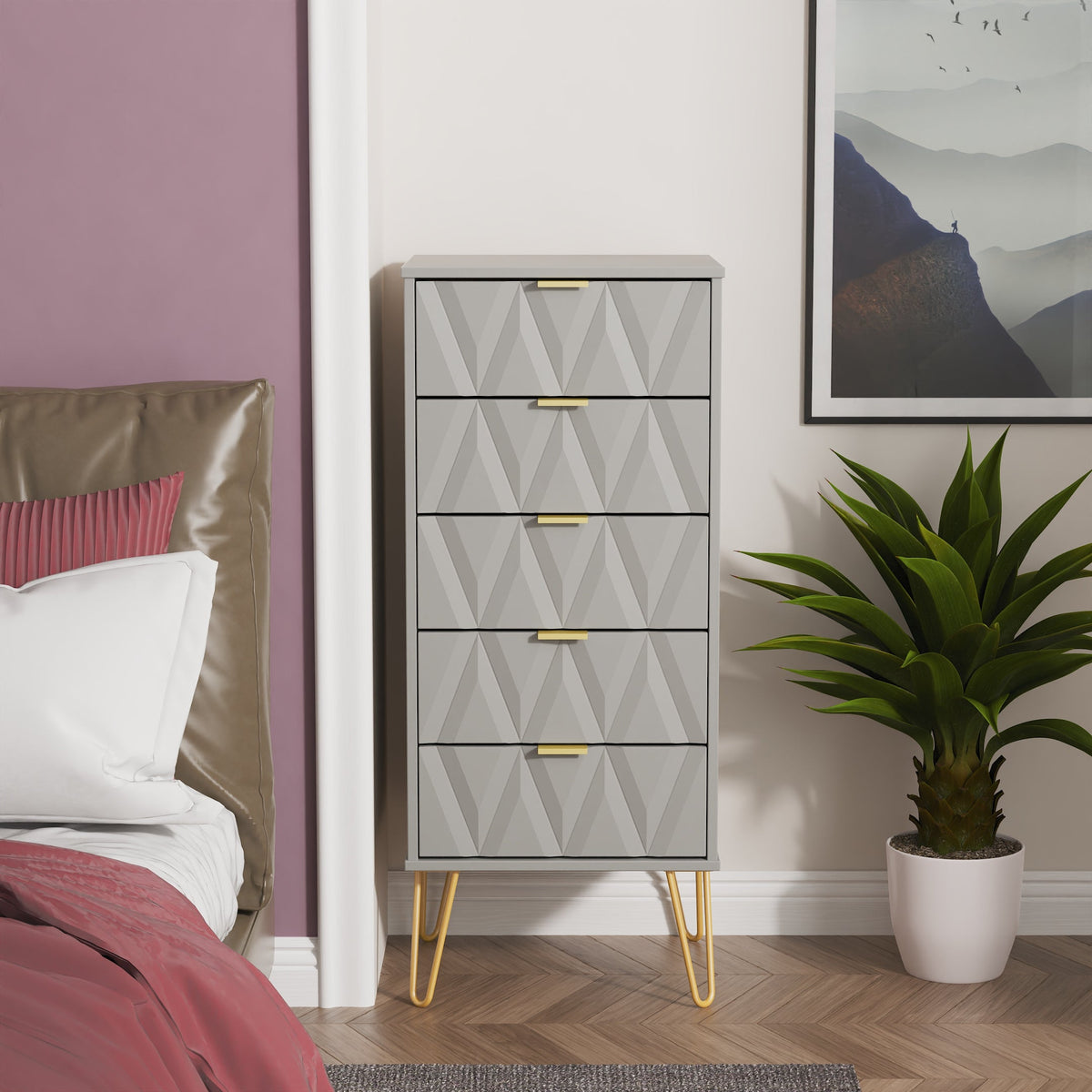 Diamond 5 Drawer Locker