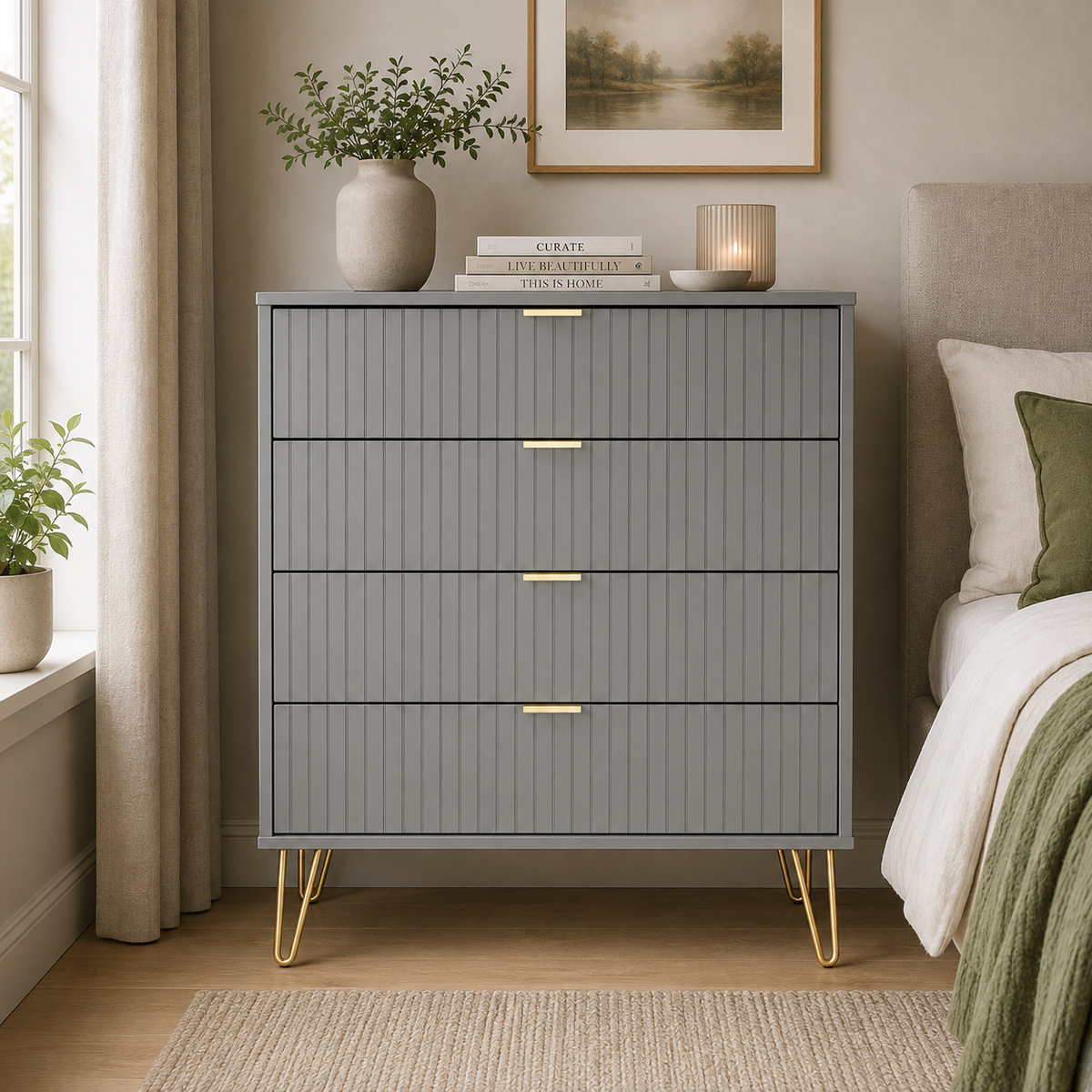Linear 4 Drawer Chest