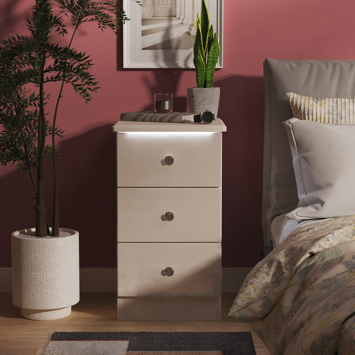Lumiere 3 Drawer Locker