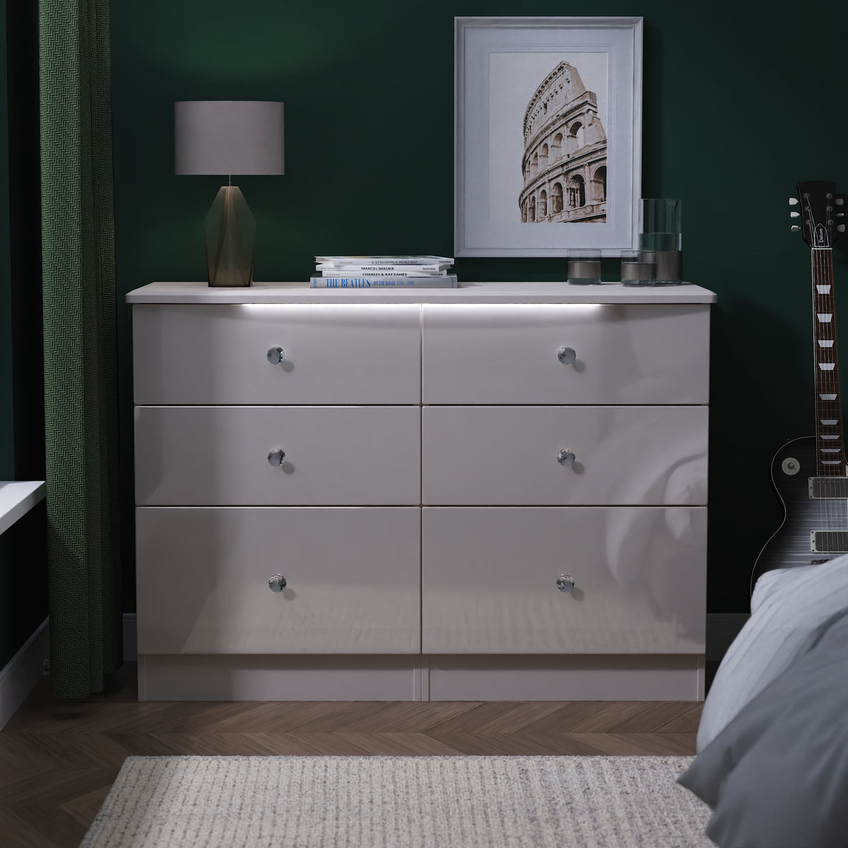 Lumiere 6 Drawer Midi Chest