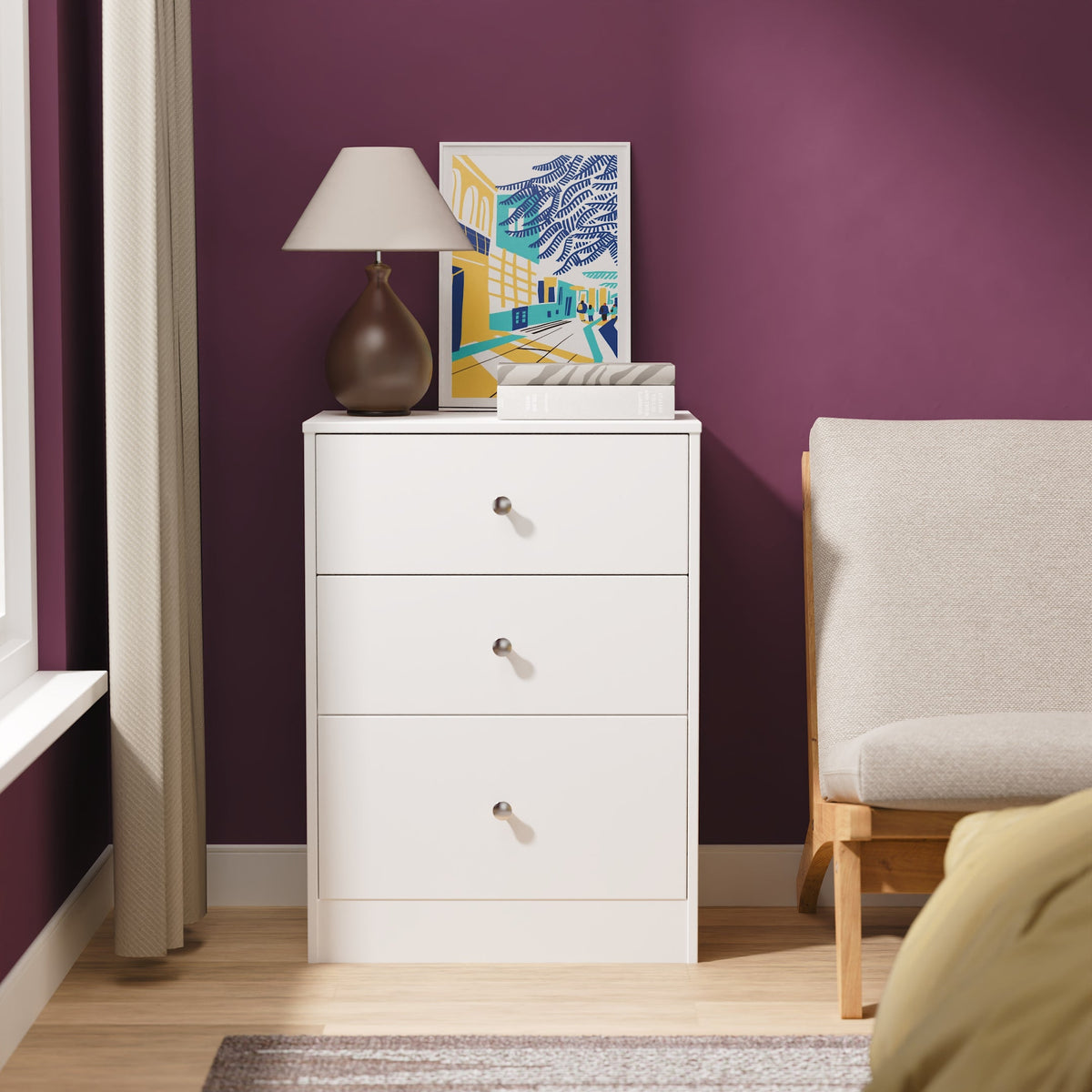 Padstow 3 Drawer Midi Deep Chest
