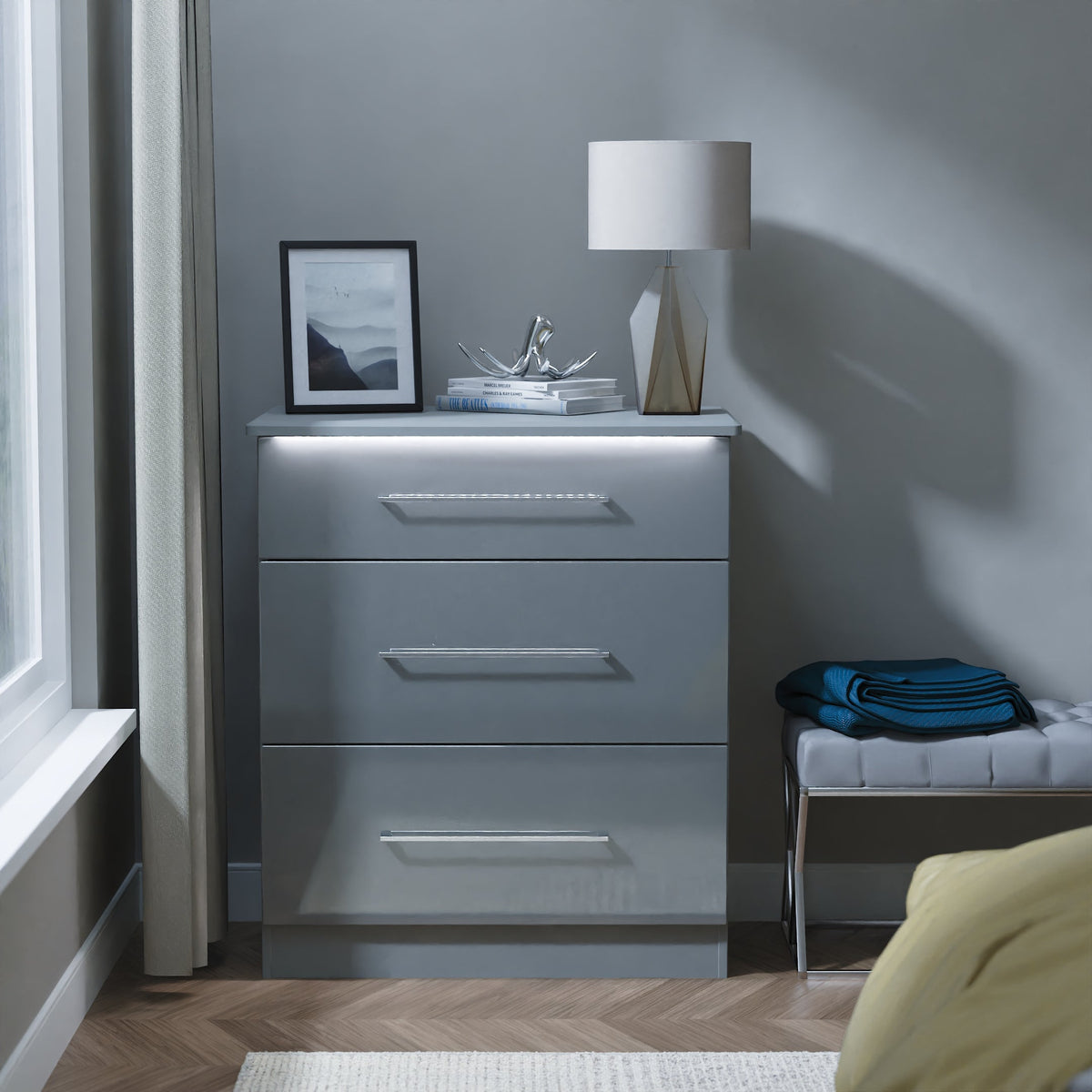 Paris 3 Drawer Deep Chest