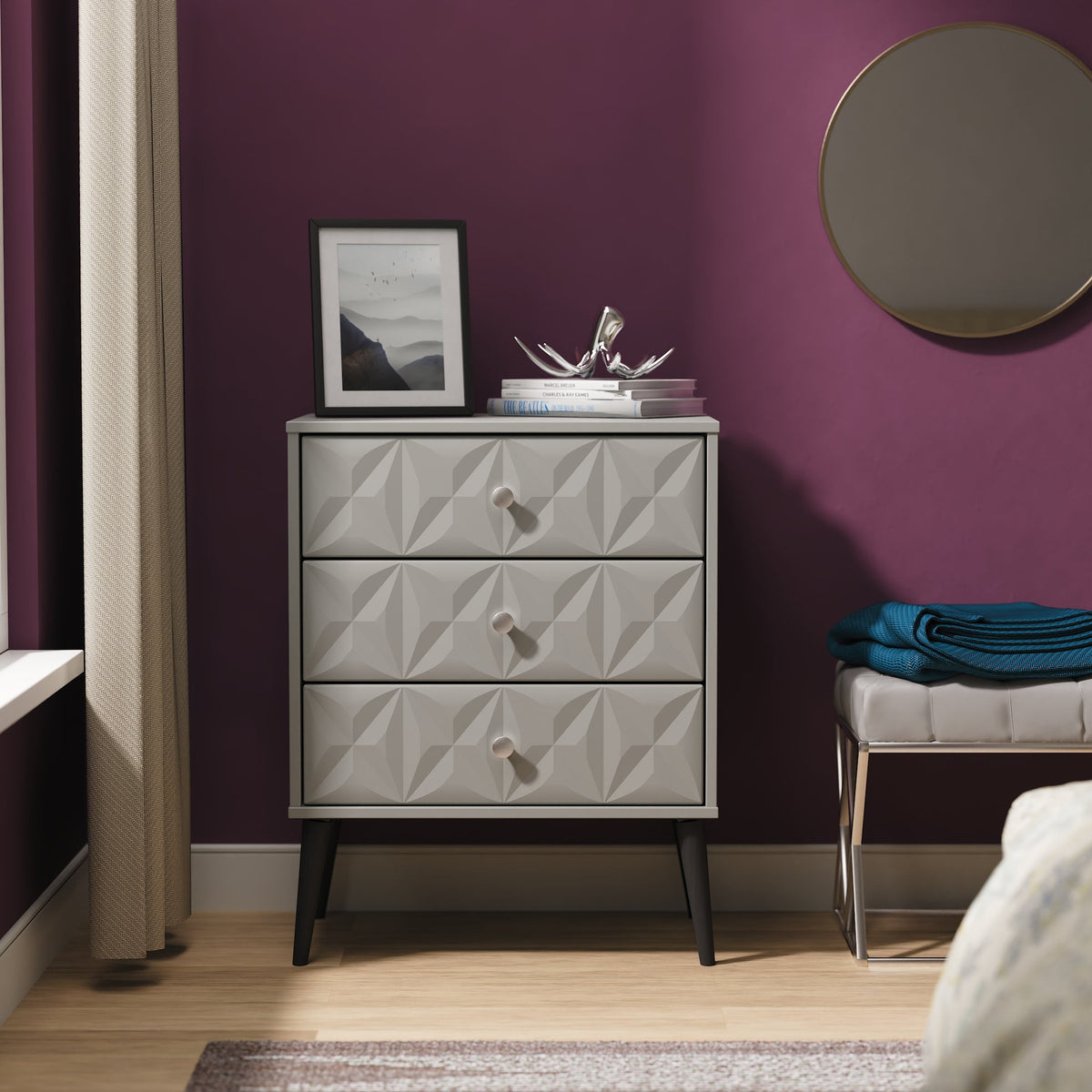 Pixel 3 Drawer Midi Chest