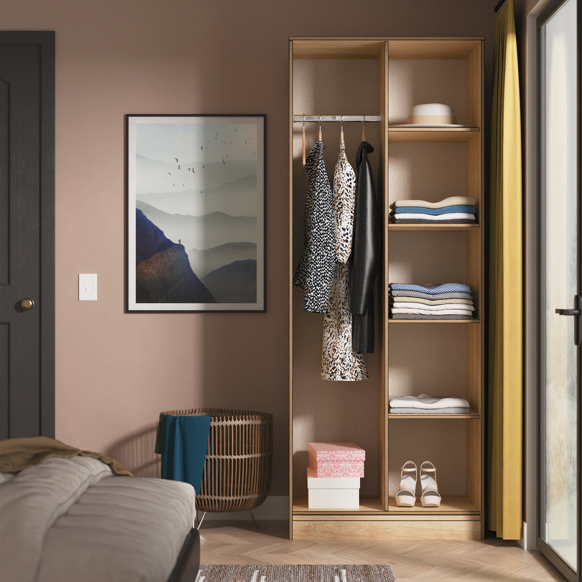 Shanghai Open Shelf Wardrobe