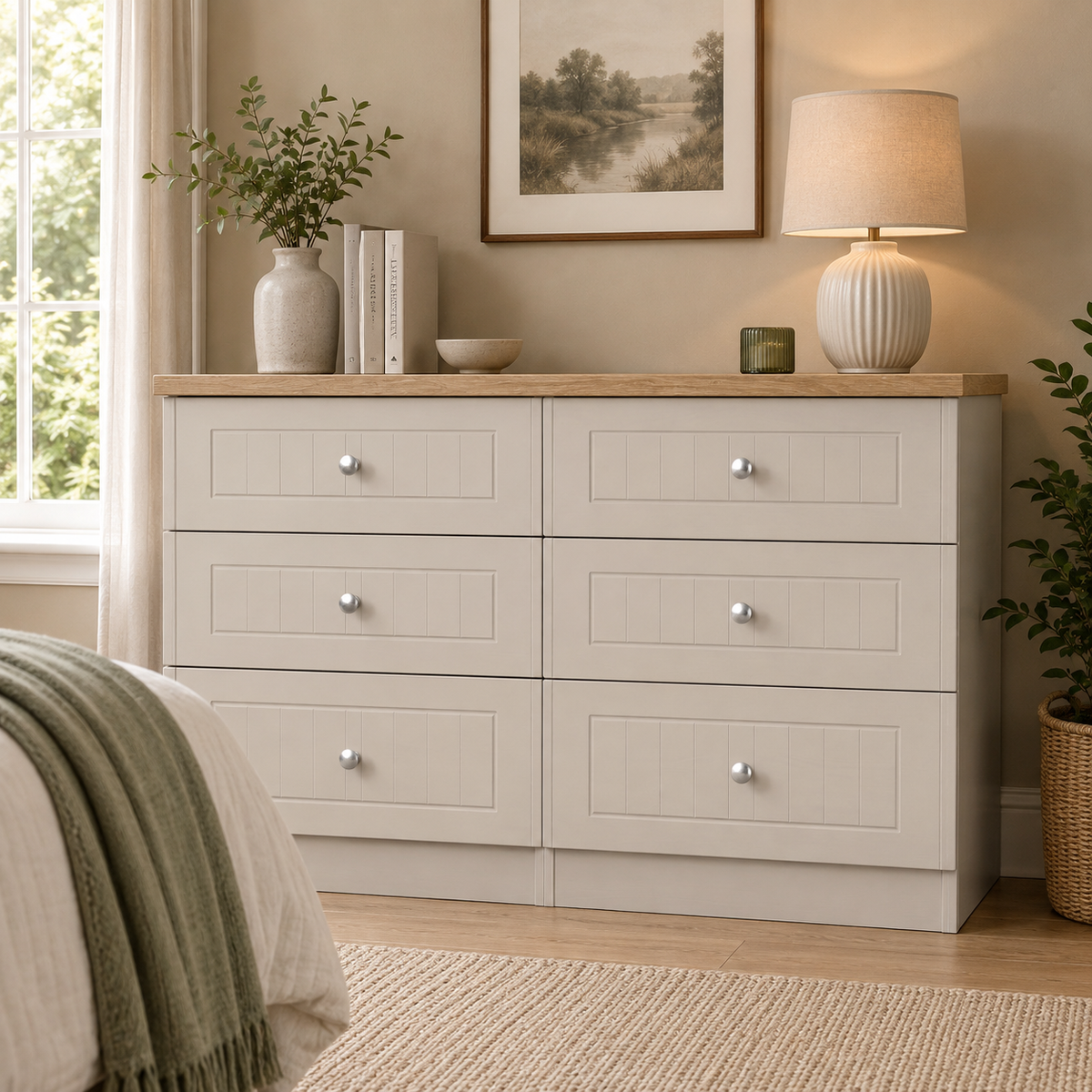Vienna 6 Drawer Midi Chest