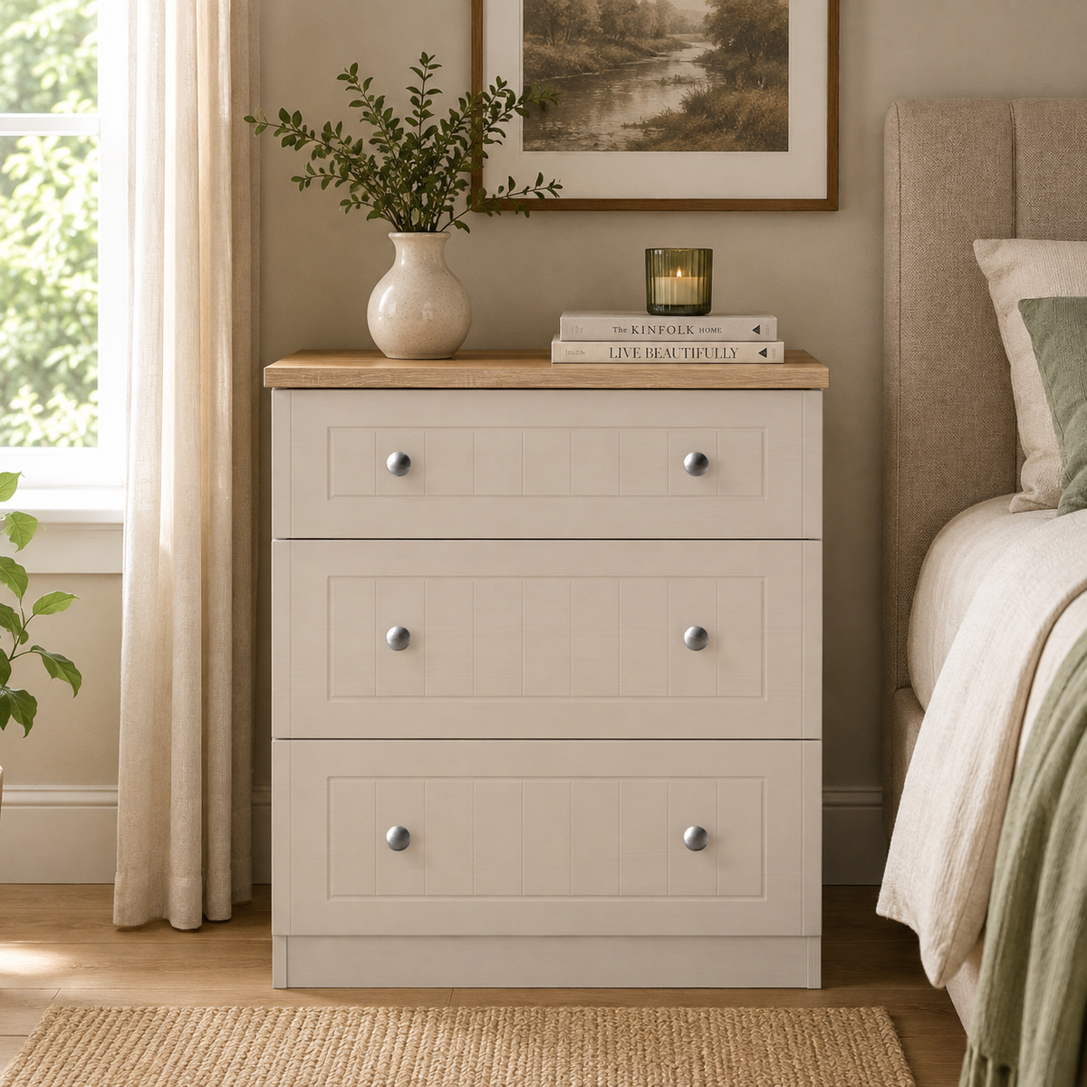 Vienna 3 Drawer Deep Chest