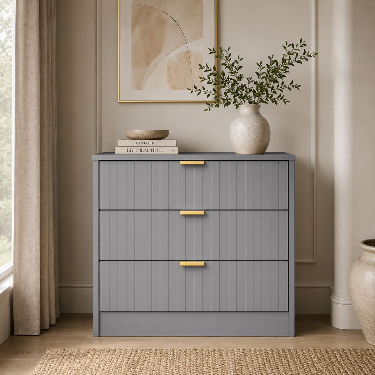 Nashville 3 Drawer Midi Deep Chest