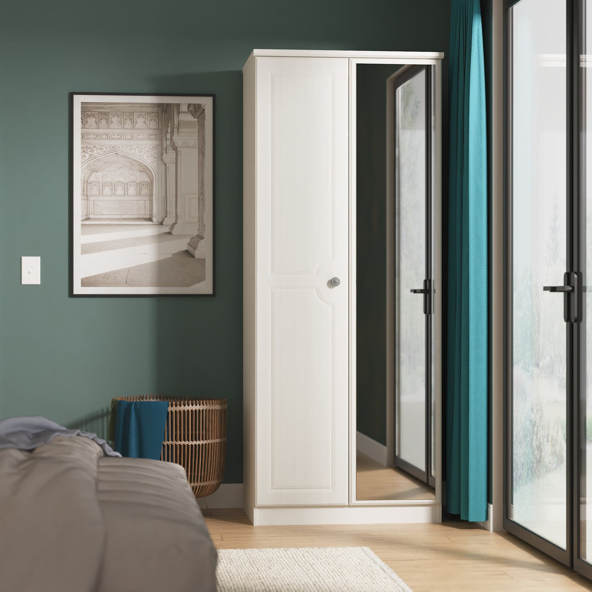 Pembroke Tall 2ft 6in Mirror Robe