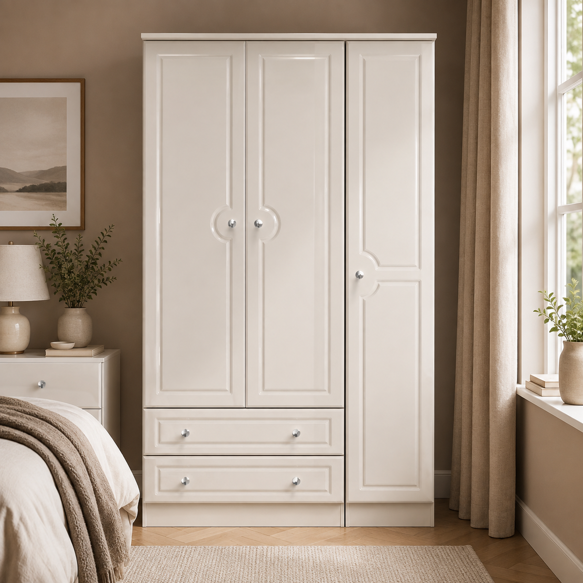 Balmoral Triple 2 Drawer Robe