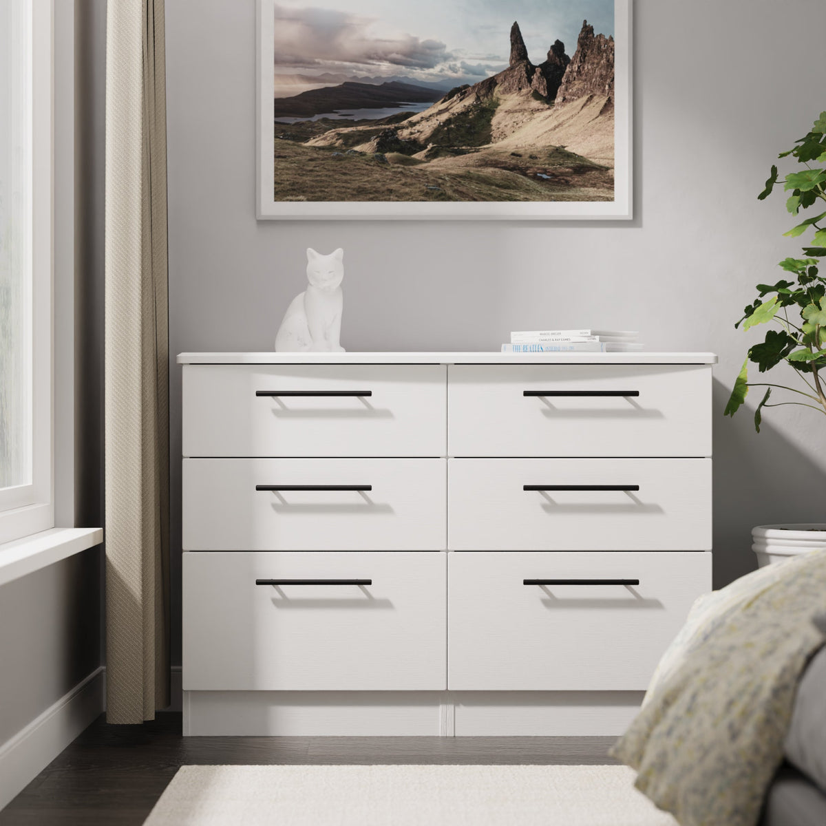 Beverley 6 Drawer Midi Chest