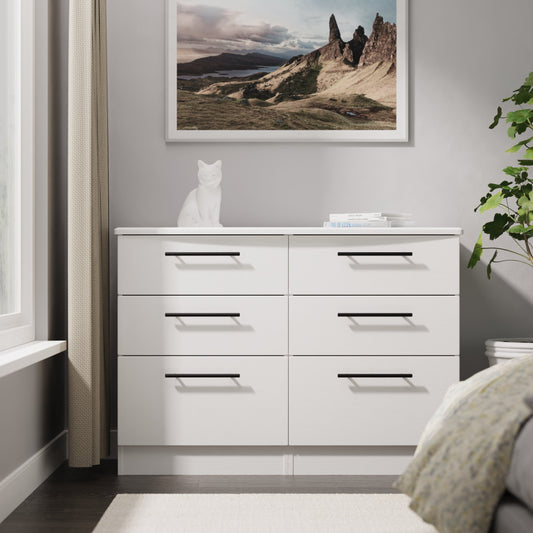 Beverley 6 Drawer Midi Chest