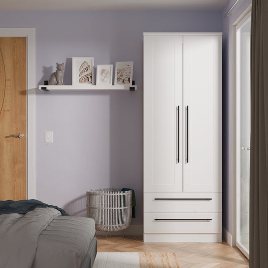 Beverley Tall 2ft 6in 2 Drawer Robe