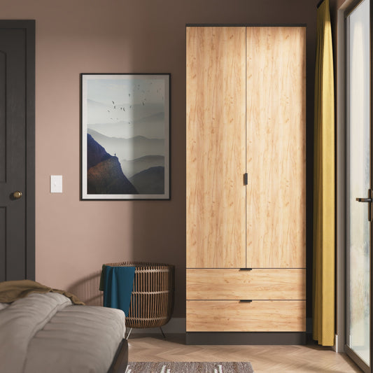 Bora 2 Door 2 Drawer Wardrobe