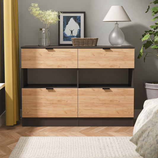 Bora 4 Drawer Midi Chest With Shelf