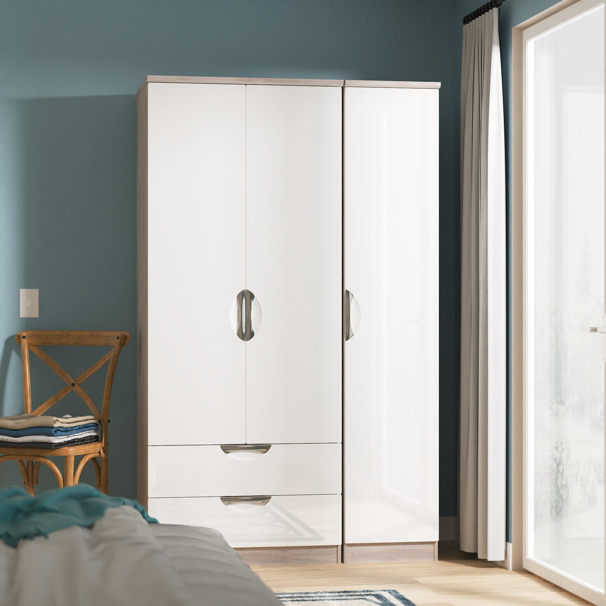 Camden Triple 2 Drawer Robe