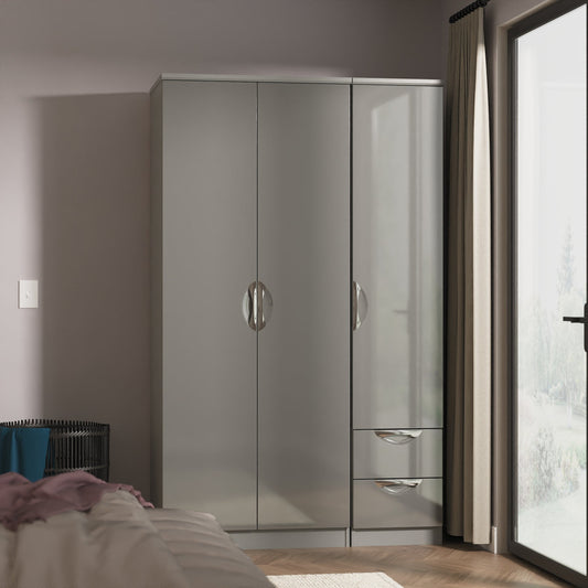 Camden Triple Plain + Drawer Robe