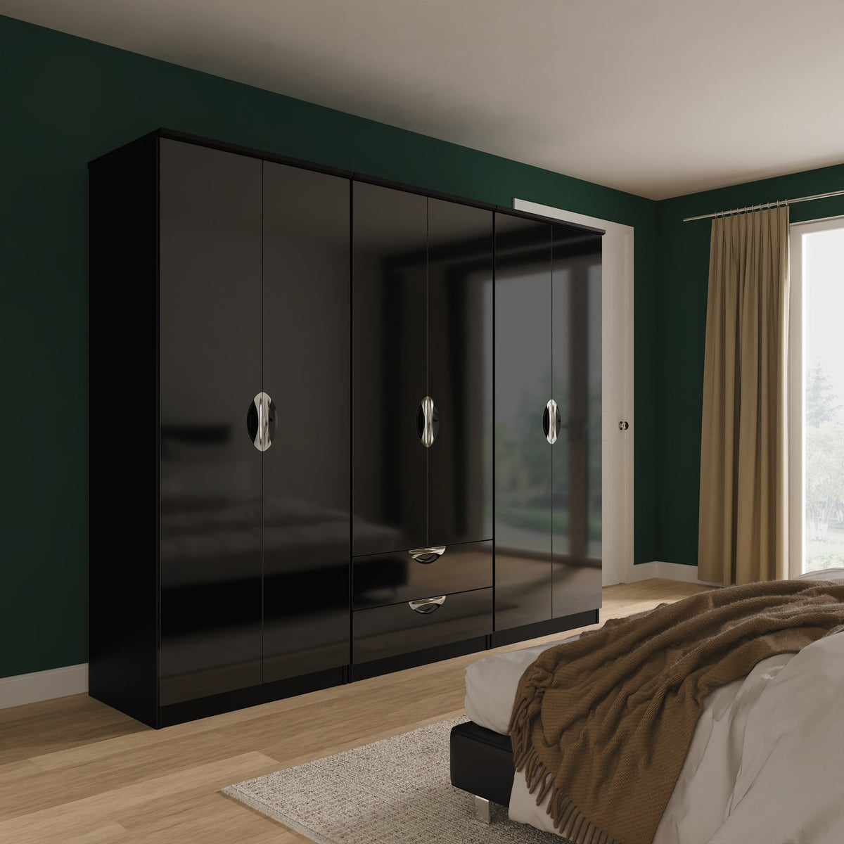 Camden 6 Door 2 Drawer Wardrobe
