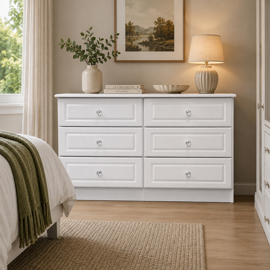 Crystal 6 Drawer Midi Chest