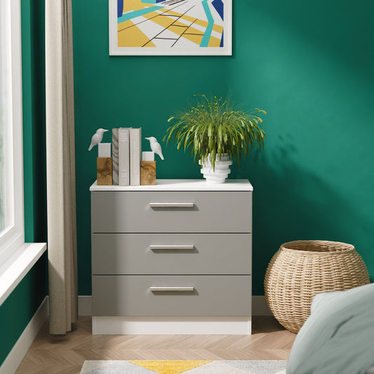 Contrast 3 Drawer Chest
