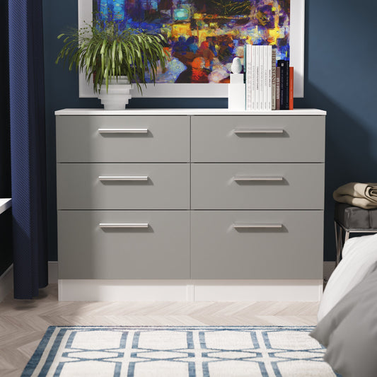 Contrast 6 Drawer Midi Chest