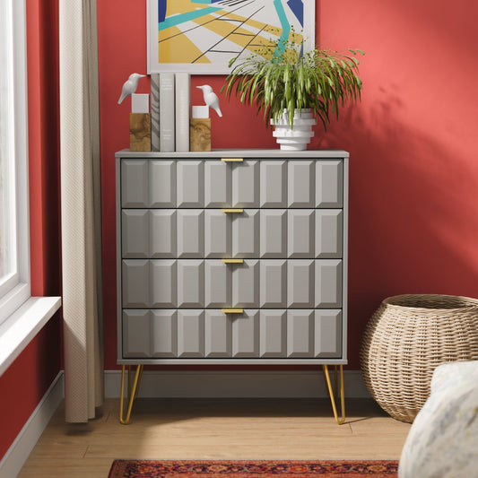 Cube 4 Drawer Chest
