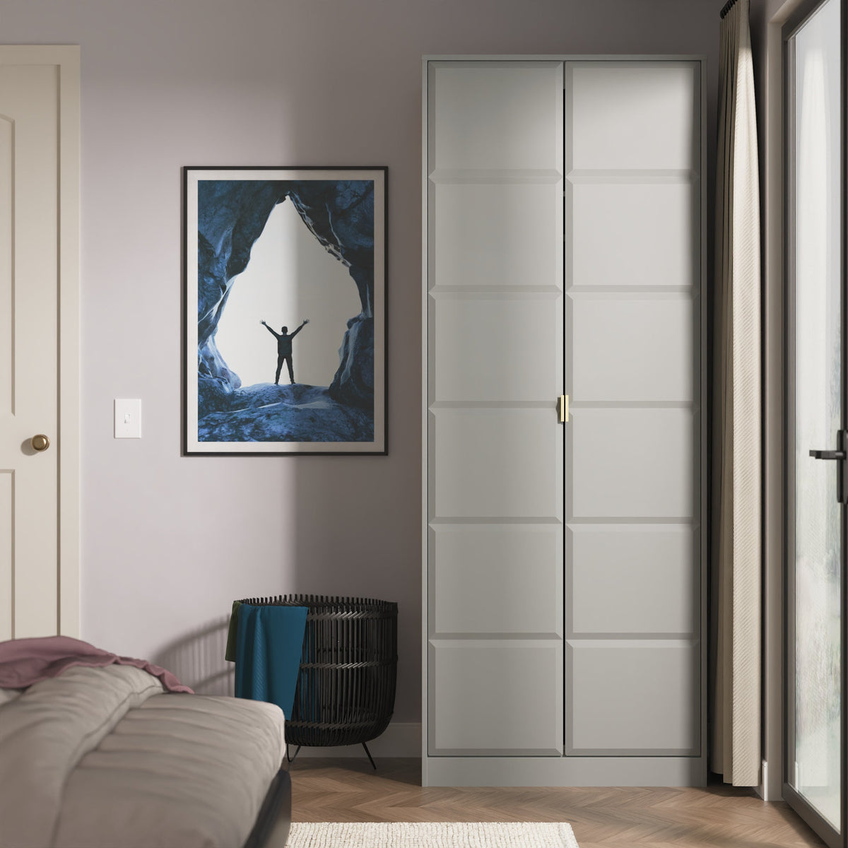 Cube 2 Door Wardrobe