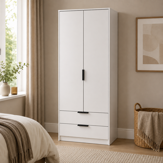 Diego 2 Drawer Wardrobe