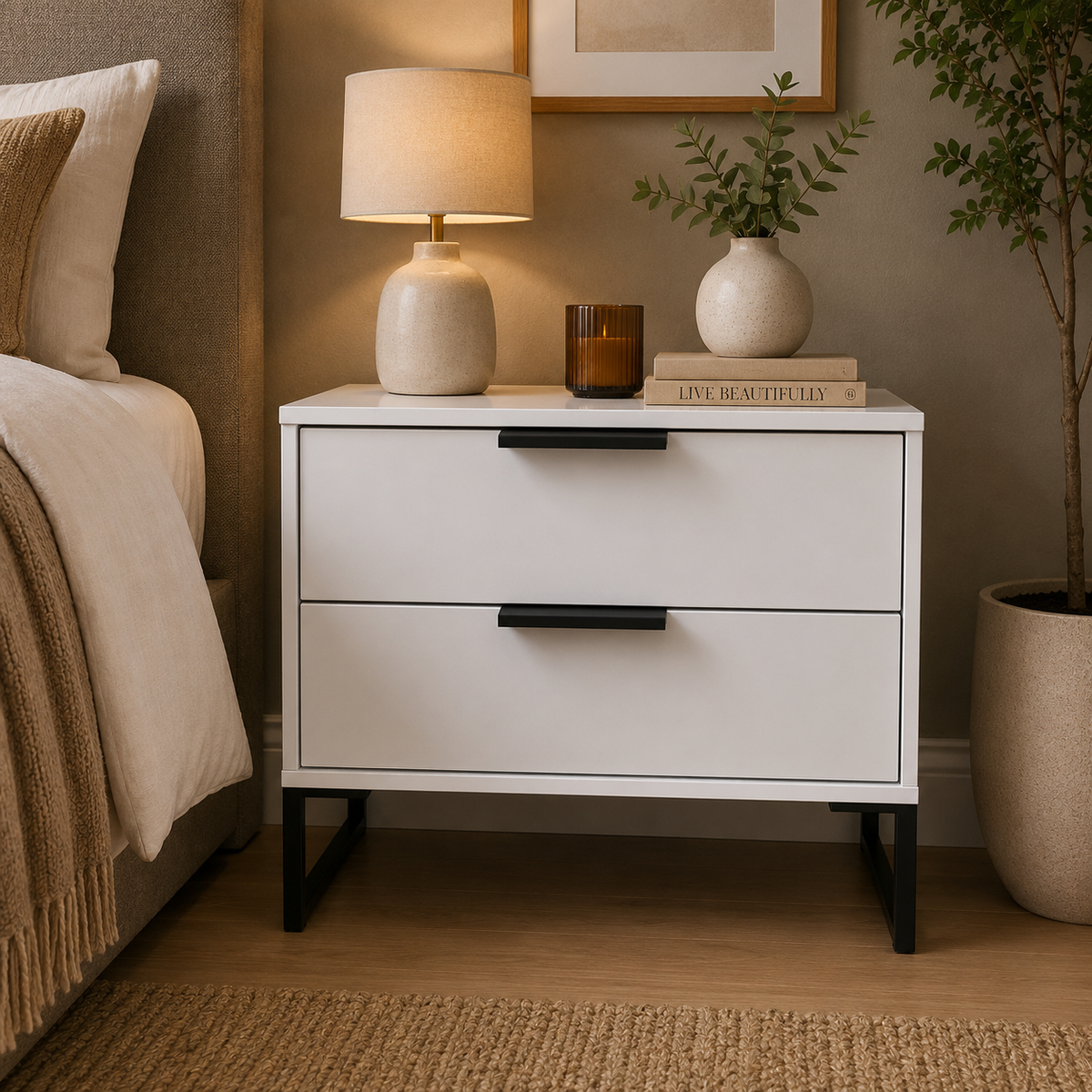 Diego Double Two Drawer Midi
