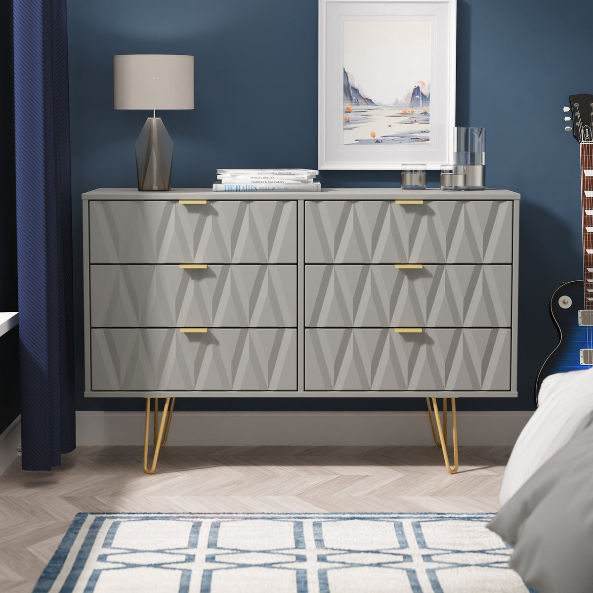 Diamond 6 Drawer Midi