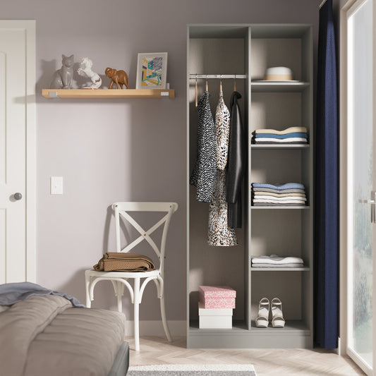 Diamond Open Shelf Wardrobe