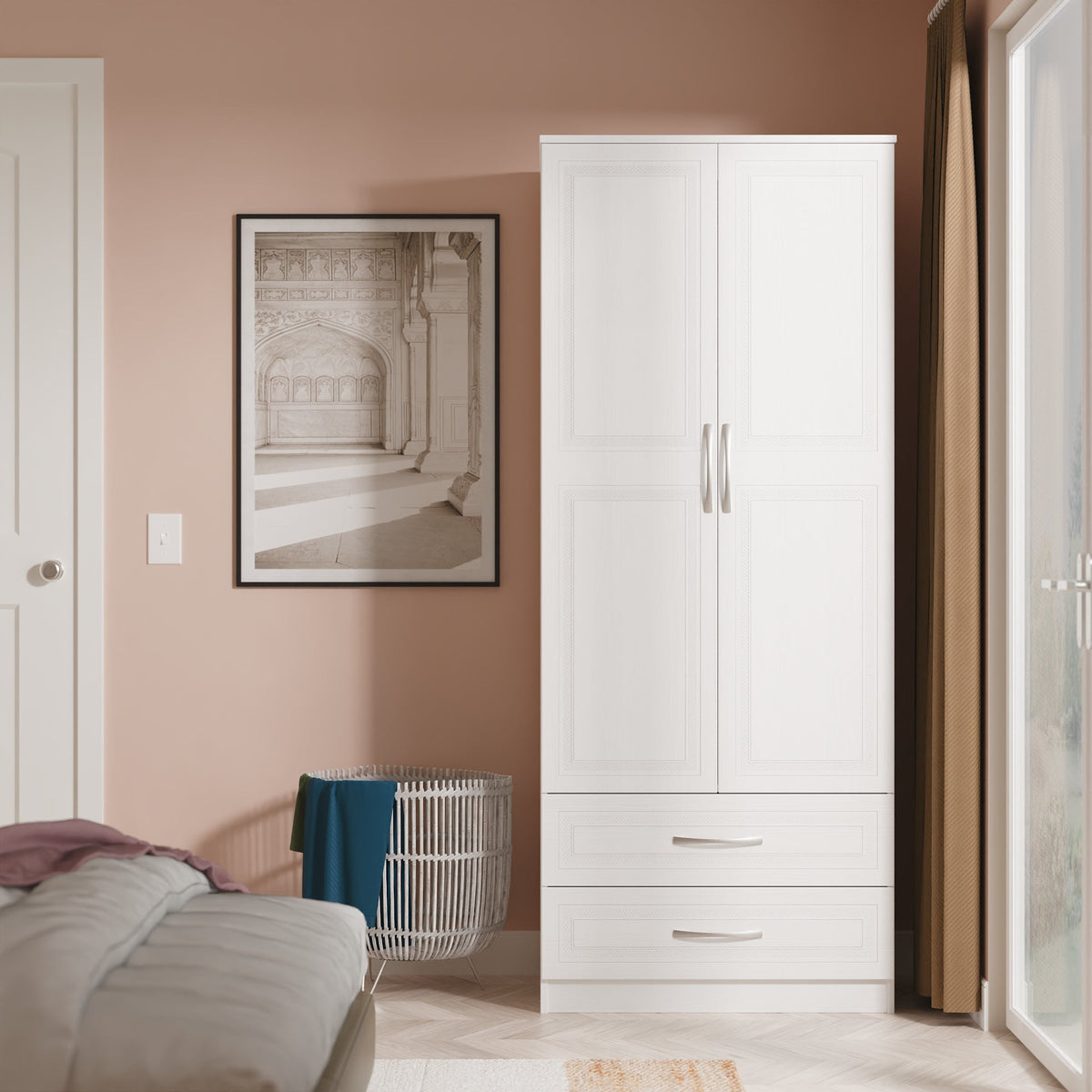 Dorset 2ft 6in 2 Drawer Robe
