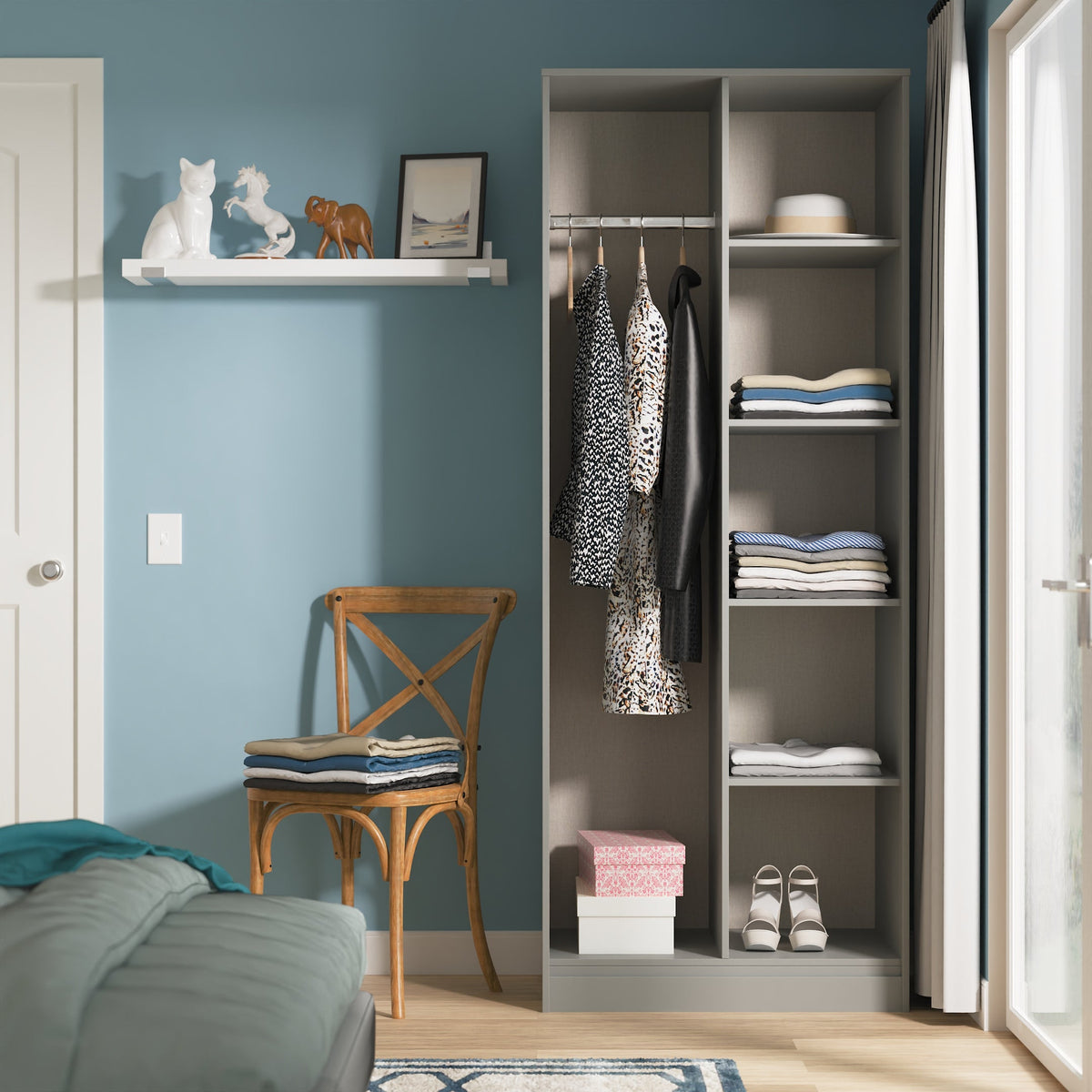 Harlequin Open Shelf Wardrobe