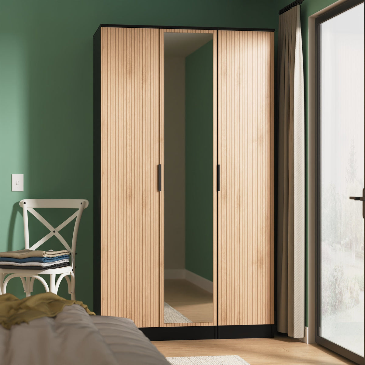 Java Tall Triple Mirror Robe