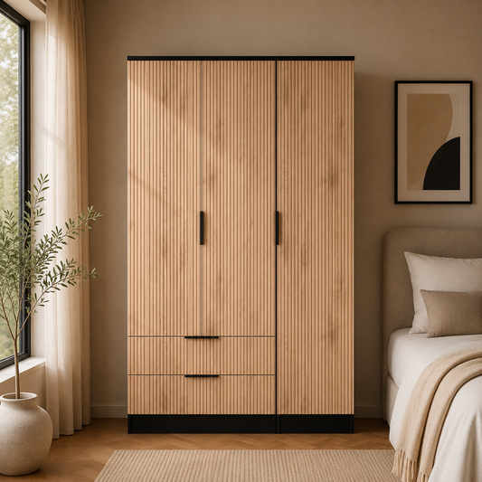 Java Tall Triple 2 Drawer Robe