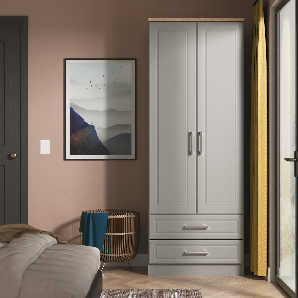 Kent Tall 2 Drawer Robe