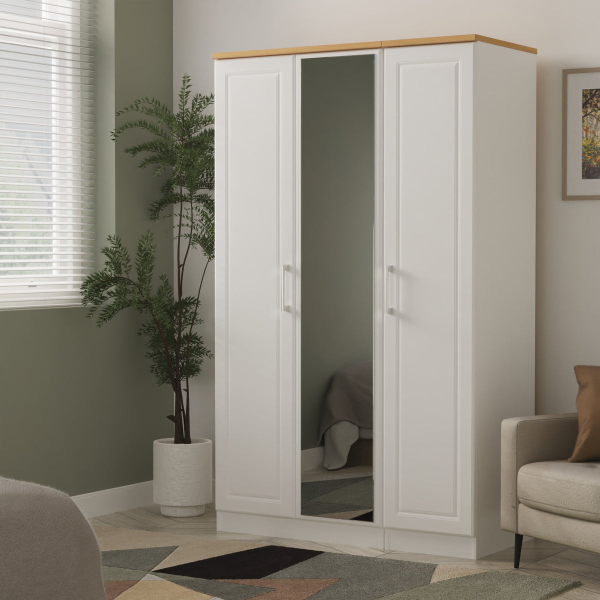 Kent Tall Triple Mirror Robe
