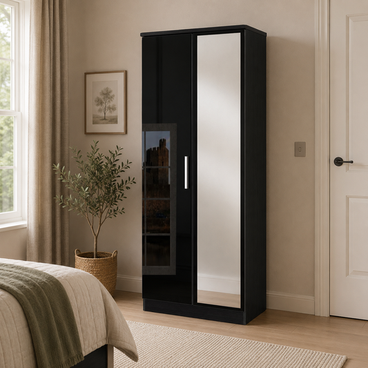 Knightsbridge 2ft 6in Mirror Robe