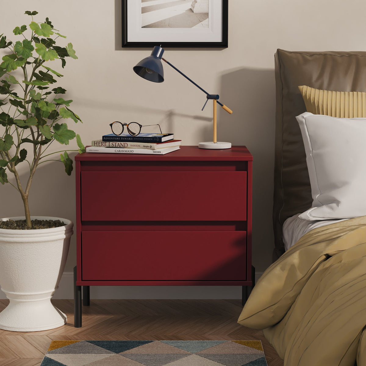 Leona 2 Drawer Midi Chest