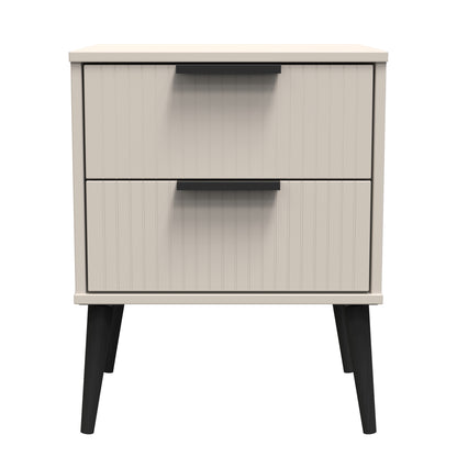 Linear (B) 2 Drawer Bedside Cabinet