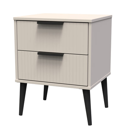 Linear (B) 2 Drawer Bedside Cabinet