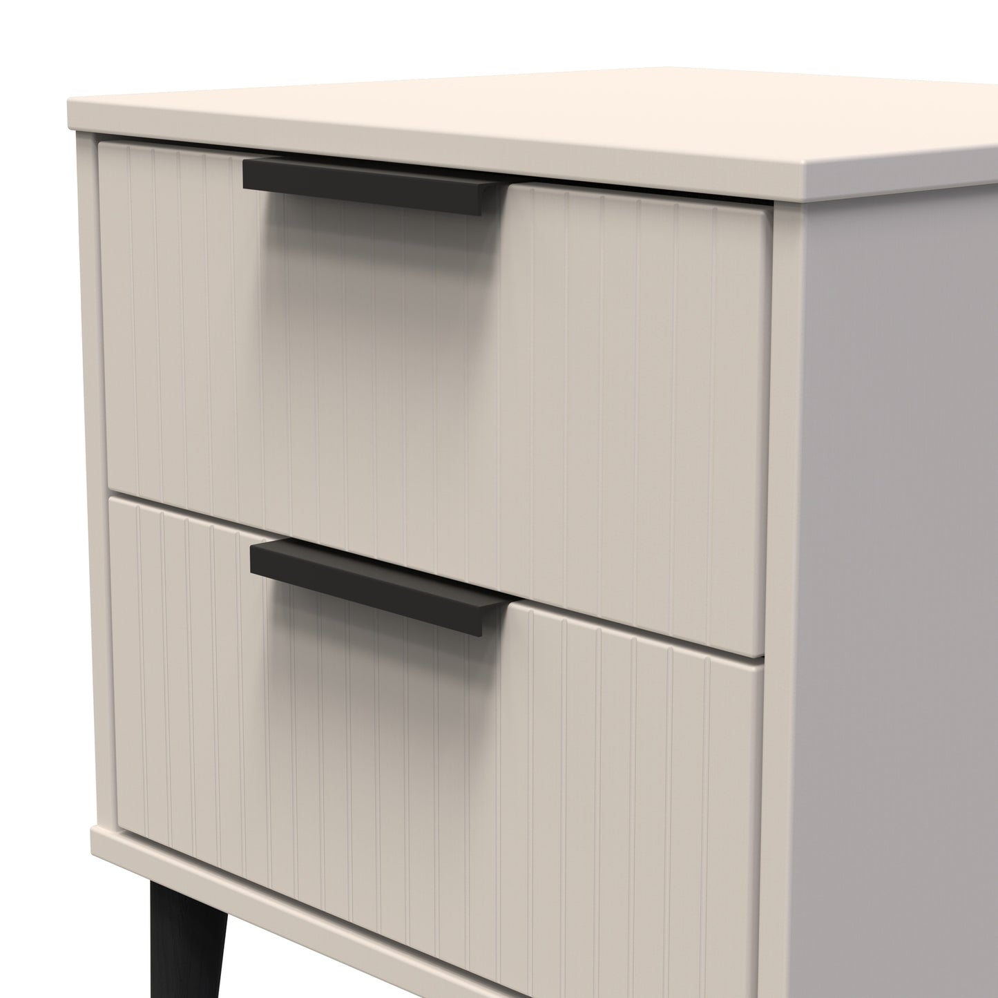 Linear (B) 2 Drawer Bedside Cabinet