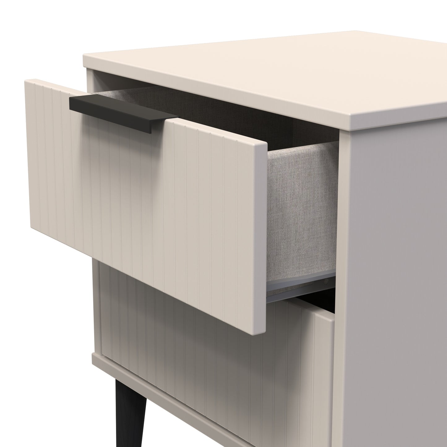 Linear (B) 2 Drawer Bedside Cabinet