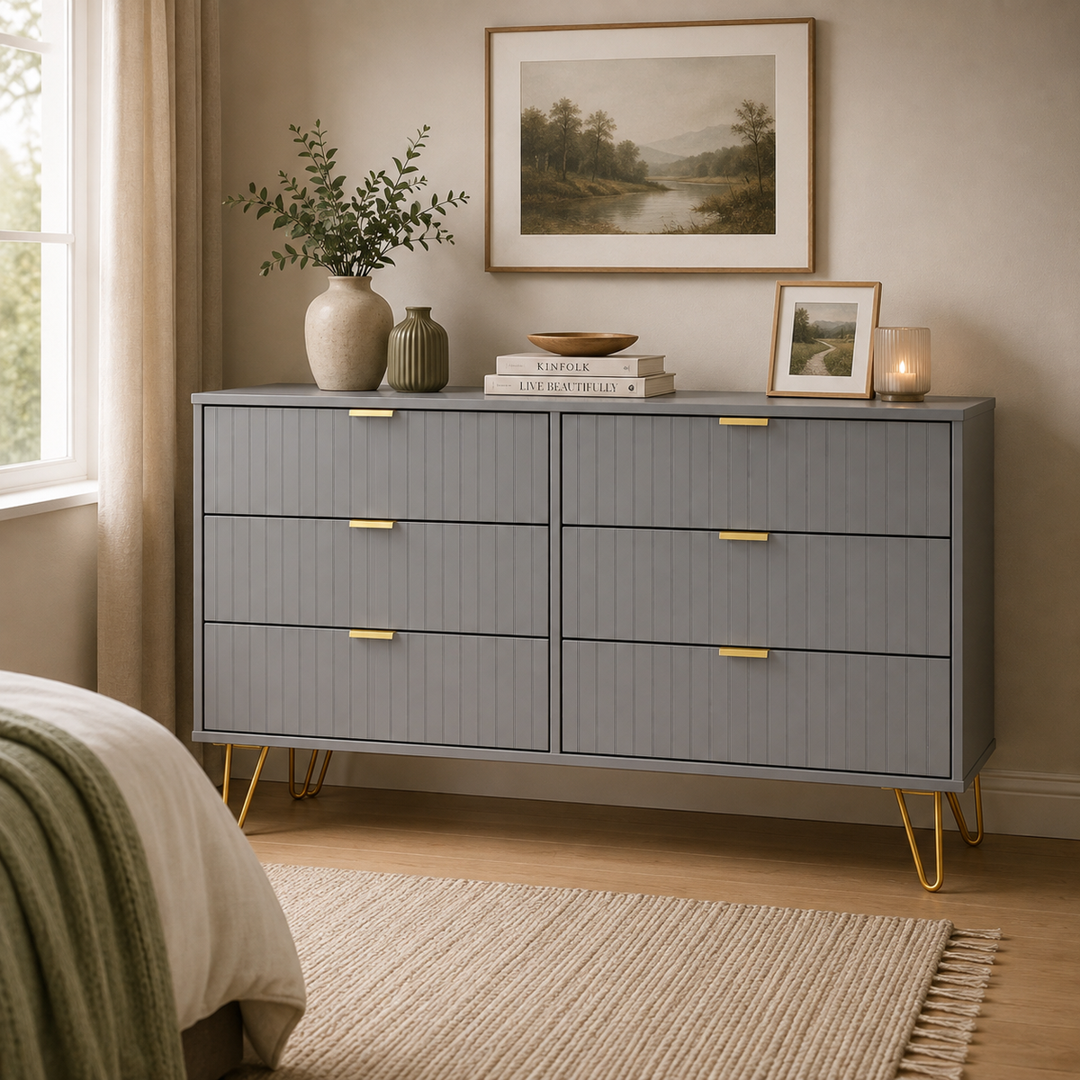 Linear 6 Drawer Midi