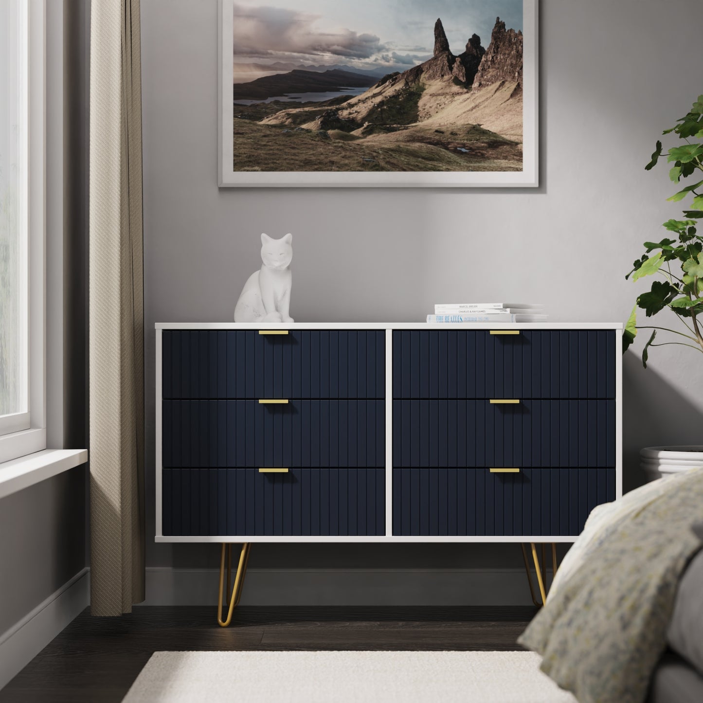 Linear 6 Drawer Midi Chest