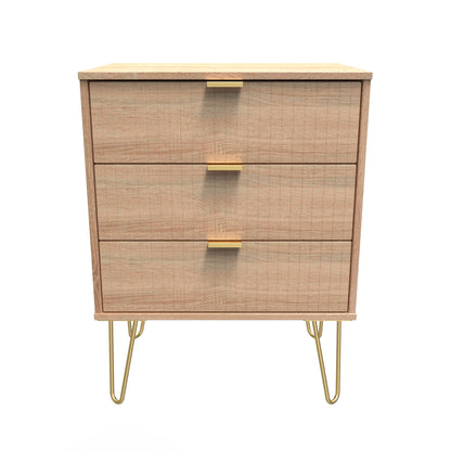 Linear 3 Drawer Midi Chest with Legs
